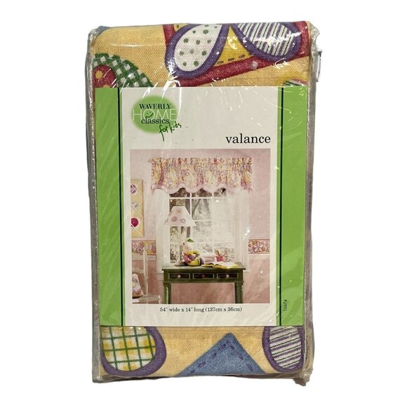 Waverly Classics Home Valance Flower Patch Garden Pastel Fairfield Whimsical - Picture 1 of 5